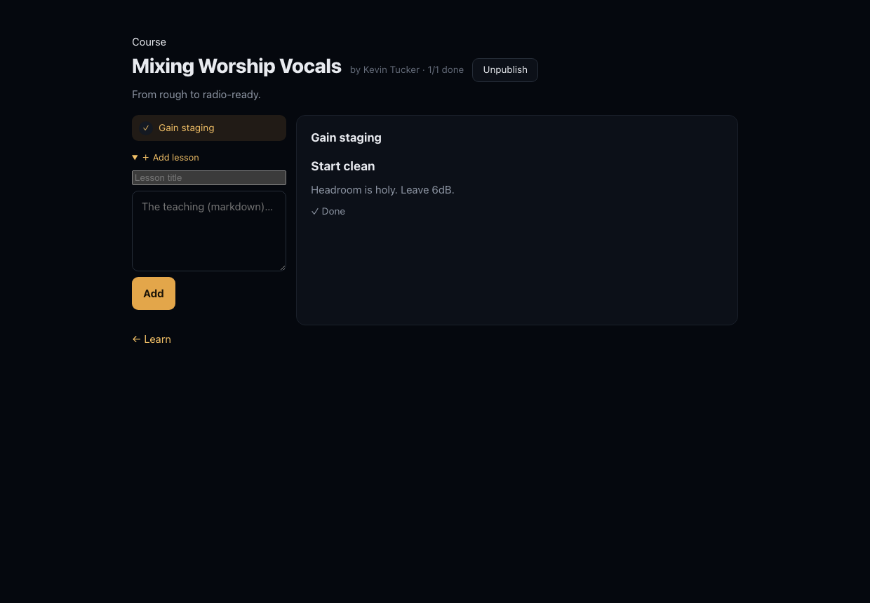 Courses and mentorship in Two42